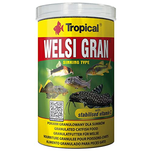 Tropical Welsi Gran Granulat für Bodenfressende Zierfische, 1er Pack (1 x 1 l) von Tropical