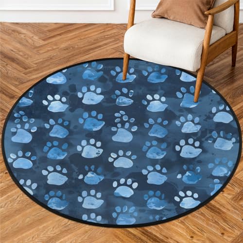 TropicalLife Hundepfoten-Teppich, rund, 90 cm, f¨¹r Welpen, Katzen, Fu?abdruck, rutschfester Teppich, weicher ¨¹berwurf, Teppich, K¨¹che, Wohnzimmer TropicalLife Hundepfoten-Teppich, rund, 90 cm, f¨¹r Welpen, Katzen, Fu?abdruck, rutschfester Teppich, weicher ¨¹berwurf, Teppich, K¨¹che, Wohnzimmer von TropicalLife