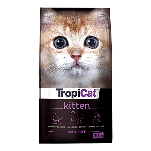 Premiumfutter für Junge Katzen, mit Präbiotika und Huhn Tropicat Kitten, 10 kg von Tropicat