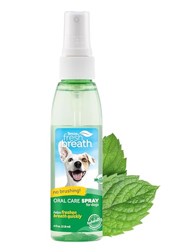 Frischer Atem durch TropiClean Mundpflegespray für Haustiere - kein Bürsten erforderlich - 118 ml von Tropiclean