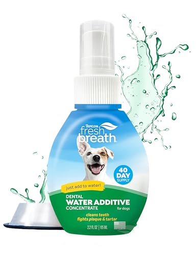 Frischer Atem von TropiClean - Mundpflegetropfen für Hunde - Ohne Bürsten, bekämpft Plaque - 32 Portionen, 59 ml Frischer Atem von TropiClean - Mundpflegetropfen für Hunde - Ohne Bürsten, bekämpft Plaque - 32 Portionen, 59 ml von Tropiclean