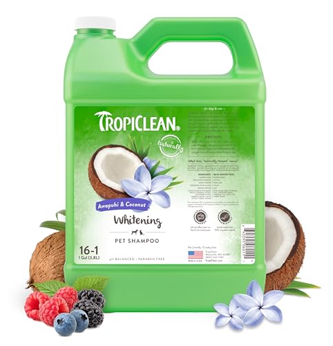 TropiClean Awapuhi & Coconut Whitening Shampoo für Haustiere, 3,78 Liter, hergestellt in den USA TropiClean Awapuhi & Coconut Whitening Shampoo für Haustiere, 3,78 Liter, hergestellt in den USA von Tropiclean