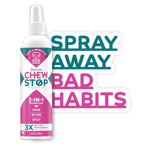 TropiClean Chew Stop Behavior Aid Dog & Home Spray, 236 ml TropiClean Chew Stop Behavior Aid Dog & Home Spray, 236 ml von Tropiclean