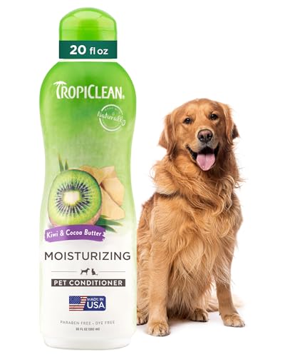 TropiClean Kiwi & Cocoa Butter Conditioner für Haustiere, 591ml, hergestellt in den USA von Tropiclean