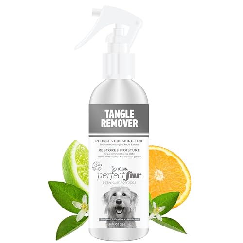 Tropiclean PerfectFur Detangler Spray for Dogs, 8oz - Made in USA - Detangling & Dematting Formula - Removes Mats & Knots for Gentle, Easy Brushing - Naturally Derived von Tropiclean