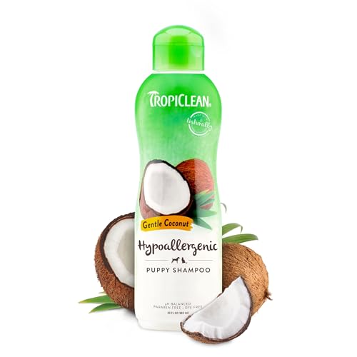 TropiClean TRGNSH12Z Sanftes Kokosnuss Welpen Shampoo, 355 ml von Tropiclean