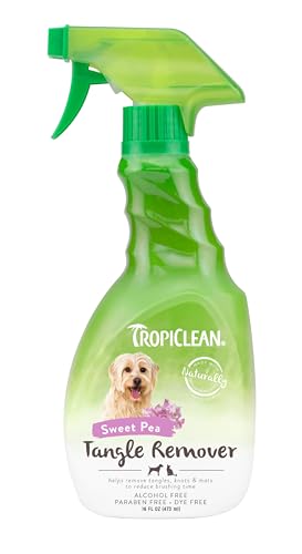 TropiClean Tangle Remover Spray für Haustiere, 473ml, hergestellt in den USA von Tropiclean