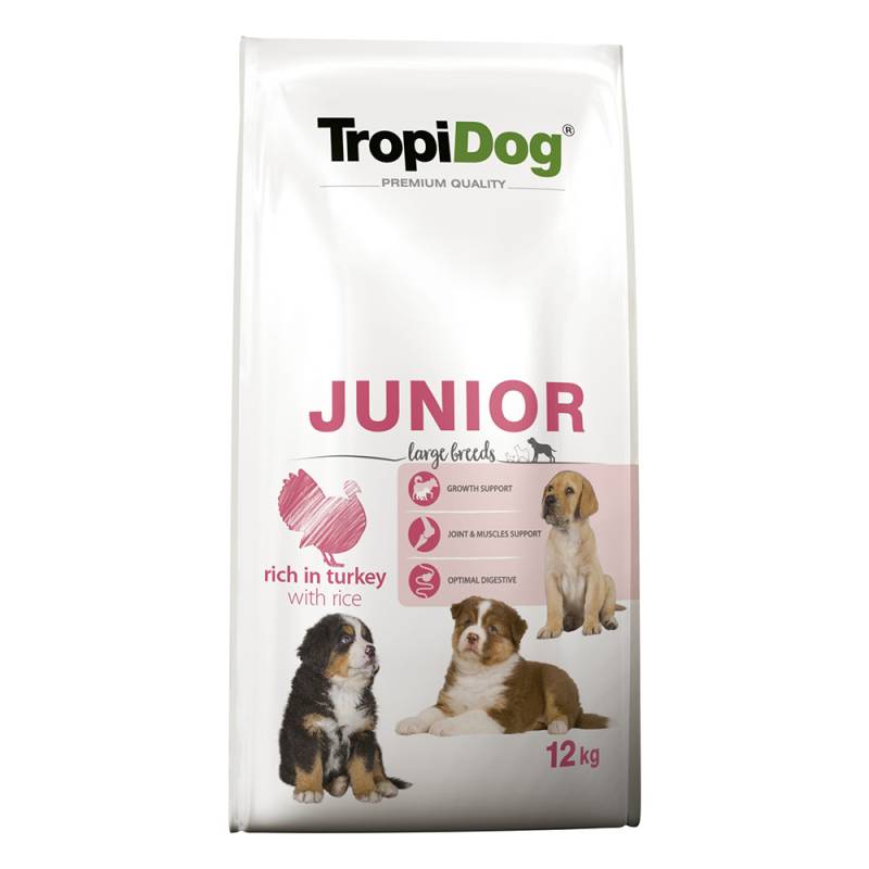 Tropidog Premium Junior Large Truthahn & Reis - 12 kg von Tropidog