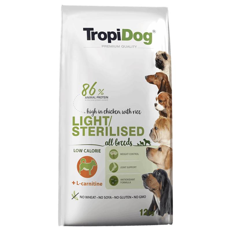 Tropidog Premium Light Huhn - 12 kg von Tropidog