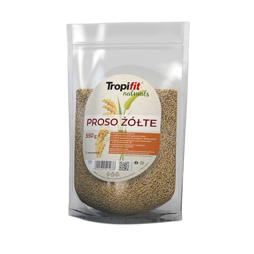 Gelbe Hirse für Ziervögel 550g – Reich an Aminosäuren, Vitaminen und Mineralstoffen von Tropifit