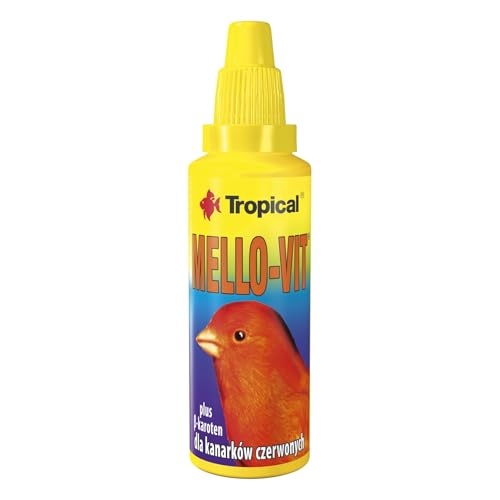 Tropifit FÜR ROTE KANAREN - Mikroelement-Zusatz für Vogelfutter, Flüssigkeit, 3E+1 Gramm, Geschmacklos, Allergenfrei, Kühl und unsonnig lagern, Vor Kindern schützen von Tropifit