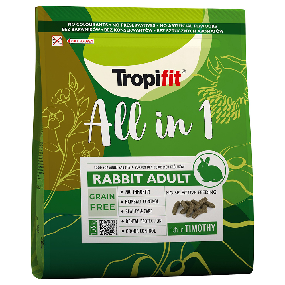 Tropifit All in 1 Rabbit Adult - Sparpaket: 2 x 1,75 kg von Tropifit