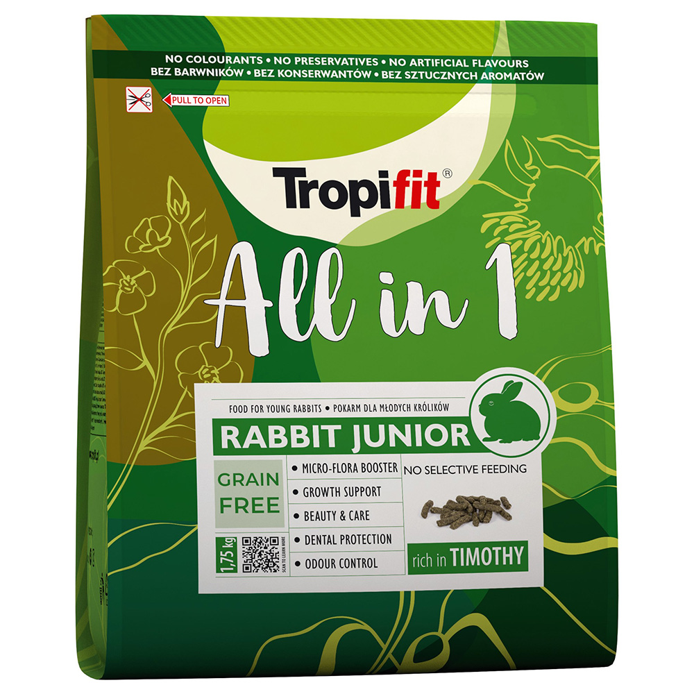 Tropifit All in 1 Rabbit Junior - Sparpaket: 2 x 1,75 kg von Tropifit