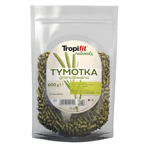 Tropifit Naturals Timothee Gras-Pellets für Kaninchen und Nager | Ballaststoffreich für gesunde Verdauung | Staubfrei | Mit Zink & Magnesium 600g von Tropifit