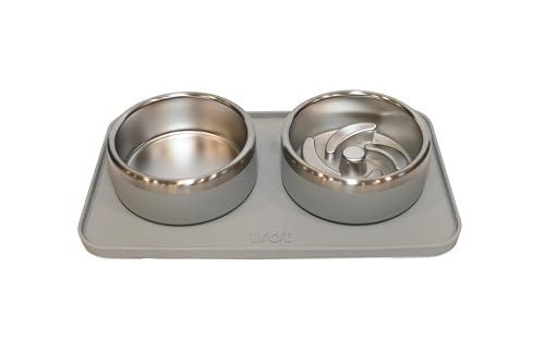 Trot Pets Premium Hundenäpfe | Edelstahlnapf-Set für kleine, mittelgroße oder große Hunde | rutschfestes Futter und Wasser langsamer Futterspender | langlebig, BPA-frei, rutschfest, spülmaschinenfest Trot Pets Premium Hundenäpfe | Edelstahlnapf-Set für kleine, mittelgroße oder große Hunde | rutschfestes Futter und Wasser langsamer Futterspender | langlebig, BPA-frei, rutschfest, spülmaschinenfest von Trot Pets