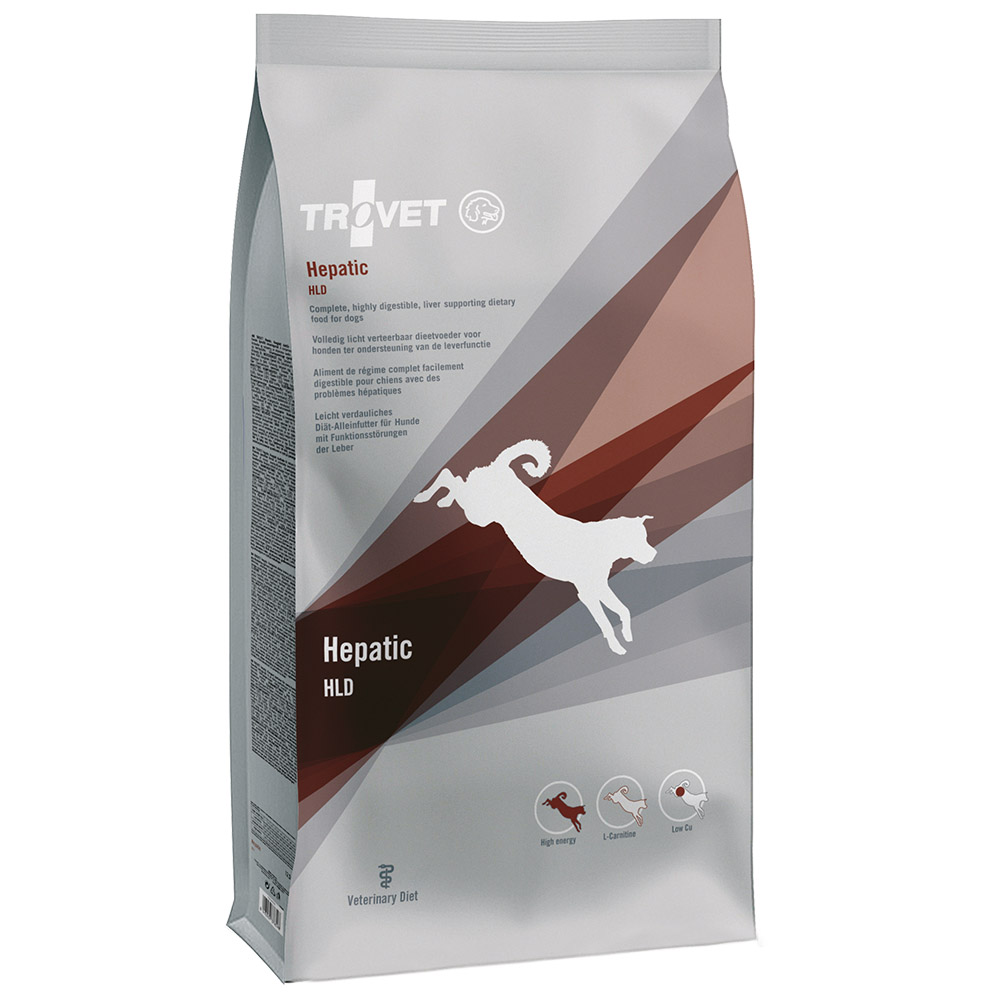 TROVET Hepatic HLD Dog - 12,5 kg +  6 x 400 g Dosen von Trovet