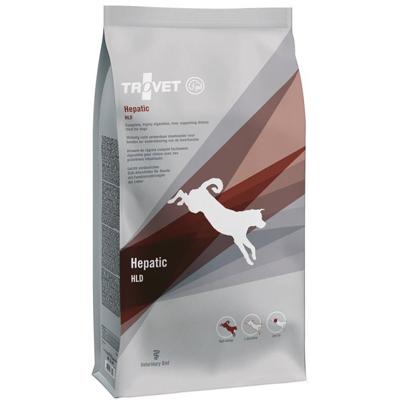 TROVET Hepatic HLD Dog - 12,5 kg +  6 x 400 g Dosen von Trovet