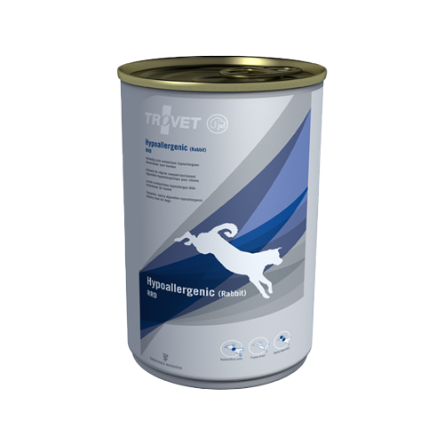 TROVET Hypoallergenic RRD (Rabbit) Hund - 12 x 400 g Dosen von Trovet