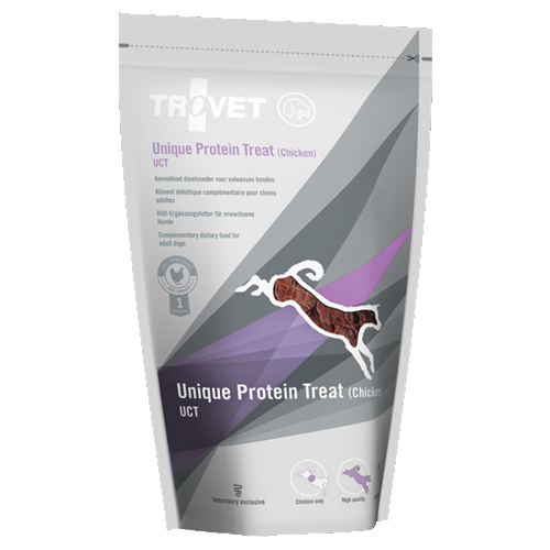TROVET Unique Protein Treats UCT Hund - Huhn - 8 x 125 g von Trovet