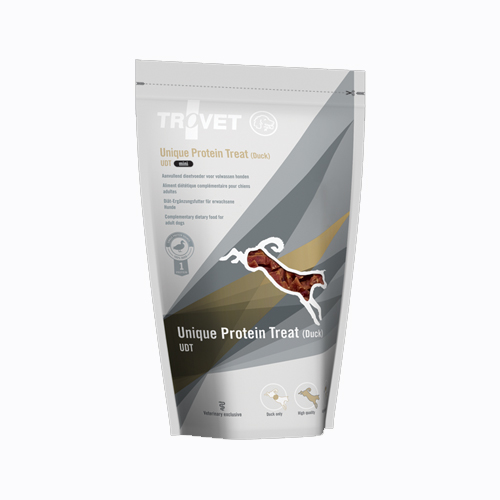 TROVET Unique Protein Treats UDT (Duck) Hond - Mini - 3 x 125 gr von Trovet