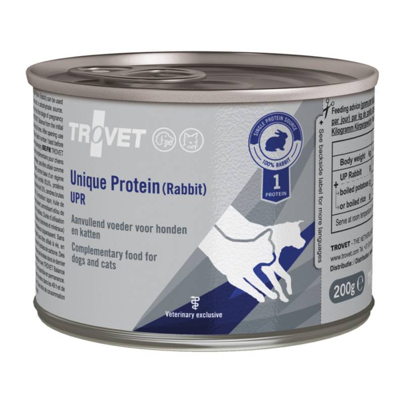 TROVET Unique Protein UPR - Rabbit - 6 x 200 g von Trovet