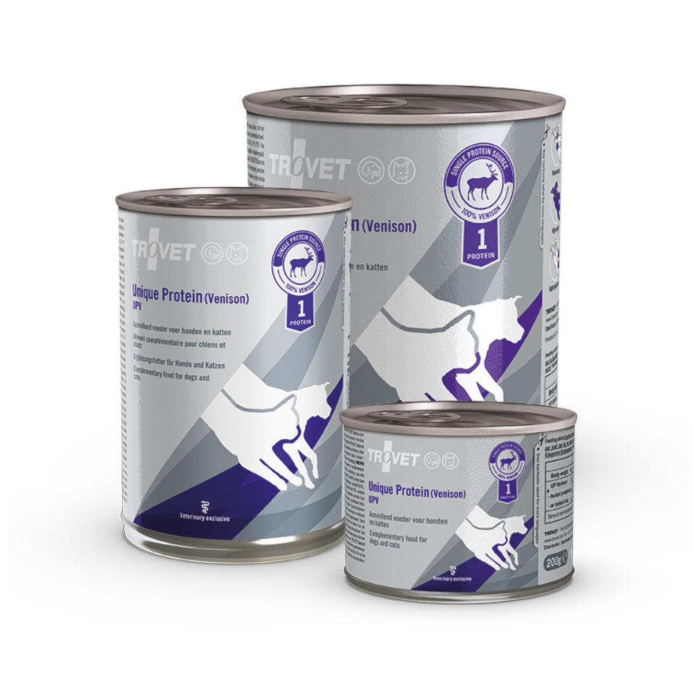 TROVET Unique Protein UPV - Venison - 6 x 200 g TROVET Unique Protein UPV - Venison - 6 x 200 g von Trovet