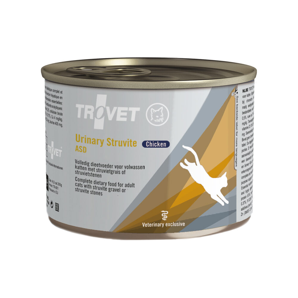 TROVET Urinary Struvite ASD (Chicken) Katze - 12 x 200 g Dosen von Trovet