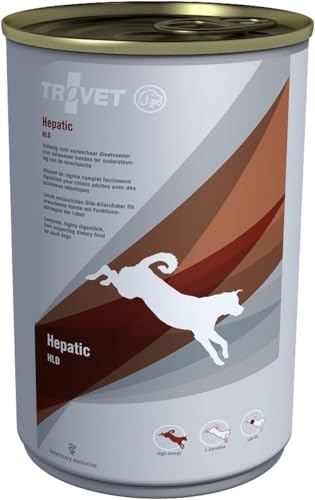 Trovet Hepatic Nassfutter | 6 x 400 g | Diät-Alleinfuttermittel für Hunde | Zur Unterstützung der Leberfunktion | Bei Leberinsuffizienz Erwachsener Hunde und Welpen | Huhn-Reis von Trovet