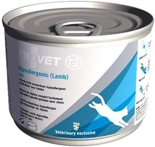 Trovet Hypoallergenic LRD | 12 x 200 g | Diät-Alleinfuttermittel für Katzen | Bei wiederkehrenden Struvitkristallen | Bei Futtermittelallergien und -intoleranzen | Lamm-Reis von Trovet