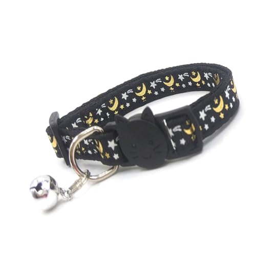 Katzenkragen Kätzchen Blingkragen mit Glocken verstellbares Katzenhalsgurtzubehör Tierversorgungen schwarz Katzenkragen Kätzchen Blingkragen mit Glocken verstellbares Katzenhalsgurtzubehör Tierversorgungen schwarz von Trrymbbe