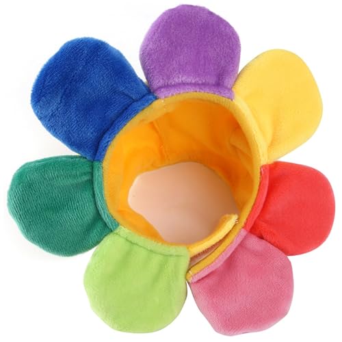 Sonnenblumenhundkostüm Regenbogenfarbe Katzenblumkostüm mit Befestigungsband lustige durchschnittliche Größe Pet Pet Hut für Kleider, Halloween, Fotos Sonnenblumenhundkostüm Regenbogenfarbe Katzenblumkostüm mit Befestigungsband lustige durchschnittliche Größe Pet Pet Hut für Kleider, Halloween, Fotos von Trrymbbe