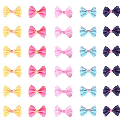 Trrymbbe 30pcs Hundehaarbögen, farbenfrohe süße Muster Hundebögen Kleiner Größe, dekoratives funktionales Mehrzweck für Haustier, Pet Cat, Pony Tails, Top Knots Accessoires Trrymbbe 30pcs Hundehaarbögen, farbenfrohe süße Muster Hundebögen Kleiner Größe, dekoratives funktionales Mehrzweck für Haustier, Pet Cat, Pony Tails, Top Knots Accessoires von Trrymbbe