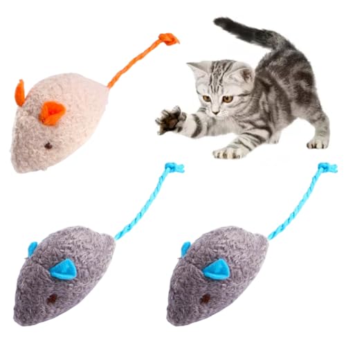 Trrymbbe Katzenmäuse Spielzeug Weiche Catnip Mouse Realistische Maus -Plüsch -Spielzeugjäger für Katze, die Kautzähne putzen 3pcs Trrymbbe Katzenmäuse Spielzeug Weiche Catnip Mouse Realistische Maus -Plüsch -Spielzeugjäger für Katze, die Kautzähne putzen 3pcs von Trrymbbe