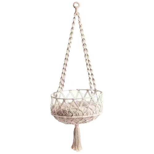 Trrymbbe Katzenschwung, 49 -Zoll -Katzenbett mit Baumwollmatte, Hängematte im Boho -Stil mit Quaste, platzsparendes Hängemattenbett zum Schlafen, Spielen und Lautstärken Trrymbbe Katzenschwung, 49 -Zoll -Katzenbett mit Baumwollmatte, Hängematte im Boho -Stil mit Quaste, platzsparendes Hängemattenbett zum Schlafen, Spielen und Lautstärken von Trrymbbe