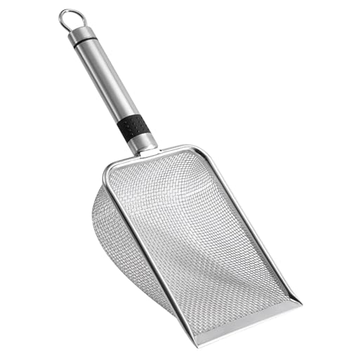 Trrymbbe Katzenstrauder Schaufel Edelstahl Kitty Litter Scoop Deep Shovel leicht zu reinigen Pooper Schaufel mit hängendes Loch Langgang Griff Sifter für Box Kätzchen Pooper Katze Trrymbbe Katzenstrauder Schaufel Edelstahl Kitty Litter Scoop Deep Shovel leicht zu reinigen Pooper Schaufel mit hängendes Loch Langgang Griff Sifter für Box Kätzchen Pooper Katze von Trrymbbe