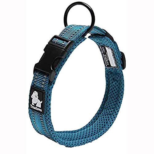True Love Hundetrainingshalsband TLC5011 Reflektierende Hundehalsbänder (XL, blau) von Truelove