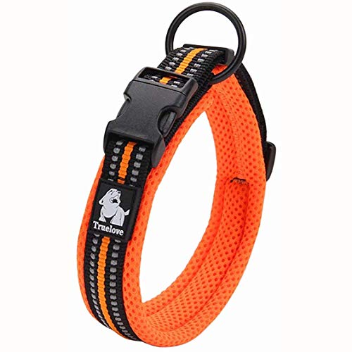 True Love Hundetrainingshalsband TLC5011 Reflektierende Hundehalsbänder (2XS, Orange) von Truelove