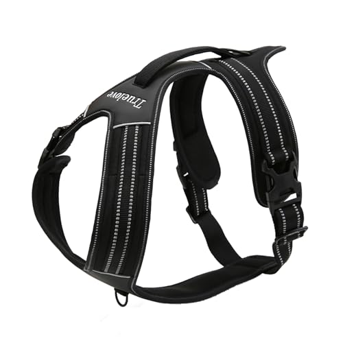 Truelove TLH5551 verhindert Zerren Hundegeschirr mit Griff Weich Gepolstert Pet Hundegeschirr Weste, reflektierendes Material(L, Schwarz) Truelove TLH5551 verhindert Zerren Hundegeschirr mit Griff Weich Gepolstert Pet Hundegeschirr Weste, reflektierendes Material(L, Schwarz) von Truelove