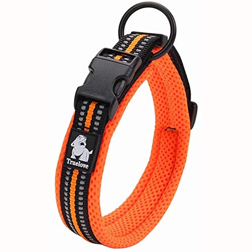 Hundetrainingshalsband TLC5011 Reflektierende Hundehalsbänder (XS, Orange) von Truelove
