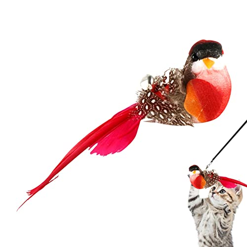 Truejoy Cat Bird Toy | Funny Cat Toys with Bird Bell Replacement Cat Toy Wand Refills - Handmade Cat Toy Bird Replacement for Cat Wand, Cat Toys for Training Exercising Pet Cats, Easy to Replace Truejoy Cat Bird Toy | Funny Cat Toys with Bird Bell Replacement Cat Toy Wand Refills - Handmade Cat Toy Bird Replacement for Cat Wand, Cat Toys for Training Exercising Pet Cats, Easy to Replace von Truejoy