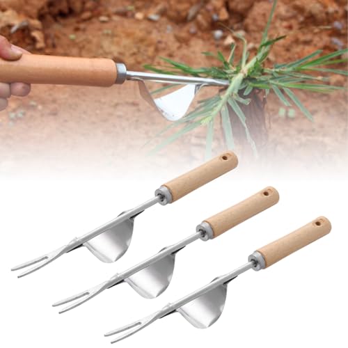 Trukafie Unkrautstecher, 3 Stück Wurzelentferner Unkrautstecher Edelstahl Weed Zubehör Gartengeräte für Garten zum Graben, Umpflanzen, Jäten, Lösen Trukafie Unkrautstecher, 3 Stück Wurzelentferner Unkrautstecher Edelstahl Weed Zubehör Gartengeräte für Garten zum Graben, Umpflanzen, Jäten, Lösen von Trukafie
