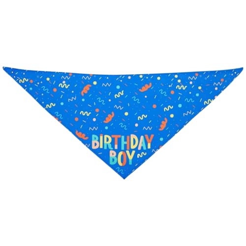 Trveqhk Bandana für Hunde, Dreiecks-Geburtstags-Hundehalstücher, Knochenspielzeug, verstellbar, weich, Dreieck, kleines Haustierzubehör für Spaziergänge, , Outdoor Trveqhk Bandana für Hunde, Dreiecks-Geburtstags-Hundehalstücher, Knochenspielzeug, verstellbar, weich, Dreieck, kleines Haustierzubehör für Spaziergänge, , Outdoor von Trveqhk