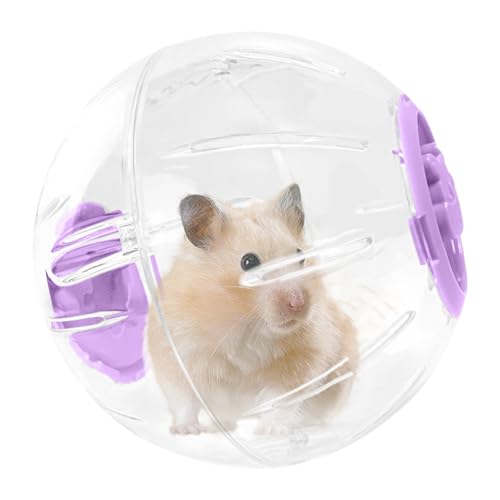 Trveqhk Hamster Gymnastikball | Hamster Laufball Spielzeug | Atmungsaktives Haustierzubehör mit Belüftungslöchern für Kleintierkäfig Boden Erkundung von Trveqhk