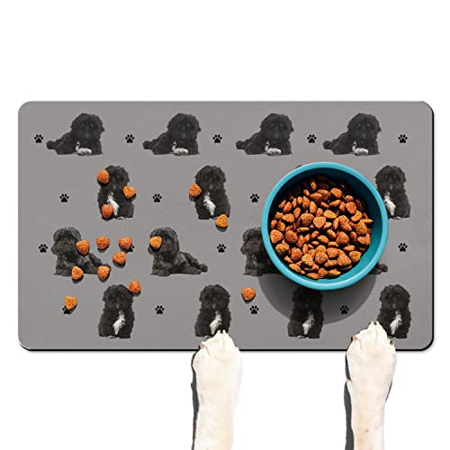 Lustige Shih Tzu Hundenapfmatte, rutschfeste Untersetzer für Futter und Wasser von Trwoesu