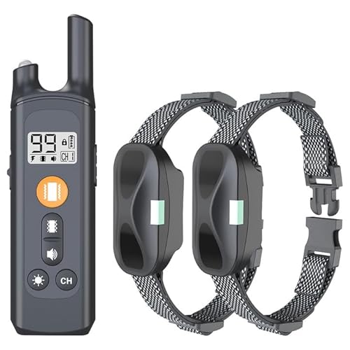 Freundliches Hundehalsband,Tierfreundliches,Halsband for Hunde,Bequem und einfach zu bedienen,Funktioniert bei Allen Hundetypen (Schwarz) von Trywise