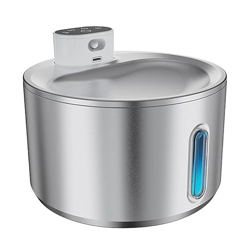 Katzenbrunnen Kabellos mit Bewegungsmelder, 4200 mAh Batteriebetriebener 4,1 L Edelstahl-Trinkbrunnen für Katzen mit leiser Wasserpumpe, Leicht zu reinigender Katzenwasserbrunnen Katzenbrunnen Kabellos mit Bewegungsmelder, 4200 mAh Batteriebetriebener 4,1 L Edelstahl-Trinkbrunnen für Katzen mit leiser Wasserpumpe, Leicht zu reinigender Katzenwasserbrunnen von Trywise