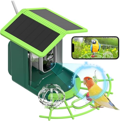 Vogelhaus mit Kamera Solar vogelhaus für den Außenbereich, 4K mini vogelhaus Kamera, Wetterfest IP65, KI-Tracking gegen Eichhörnchen, kabelloses Geschenk zur Vogelbeobachtung im Vogelhaus mit Kamera Solar vogelhaus für den Außenbereich, 4K mini vogelhaus Kamera, Wetterfest IP65, KI-Tracking gegen Eichhörnchen, kabelloses Geschenk zur Vogelbeobachtung im von Trywise