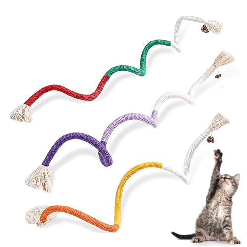 Kauspielzeug für Katzen, 70 cm, 3 Stück, Kauspielzeug für Kätzchen, Kauspielzeug für Kätzchen, Katzenminze, Spielzeug für den Innenbereich, lustiges und ansprechendes Katzenminze-Spielzeug Kauspielzeug für Katzen, 70 cm, 3 Stück, Kauspielzeug für Kätzchen, Kauspielzeug für Kätzchen, Katzenminze, Spielzeug für den Innenbereich, lustiges und ansprechendes Katzenminze-Spielzeug von Tsathoggua