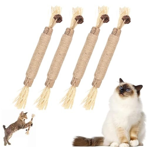 Tsathoggua Katzenminze Sticks, 4 Pcs Katzenminze Spielzeug, Interaktives Katzenspielzeug, Katzenspielzeug, Cat Toy FüR Entfernen Von Zahnstein, Erfrischendem Atem Organische Interaktion Katzengras Tsathoggua Katzenminze Sticks, 4 Pcs Katzenminze Spielzeug, Interaktives Katzenspielzeug, Katzenspielzeug, Cat Toy FüR Entfernen Von Zahnstein, Erfrischendem Atem Organische Interaktion Katzengras von Tsathoggua