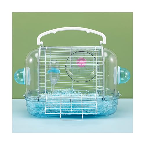 Vogelkäfig Hamsterkäfig transparenter Kunststoff Vogelkäfig Kleine Ratte Transparent Große Villa Abnehmbares Design Leicht zu Reinigen für Hamster, Rennmäuse von TsoLay